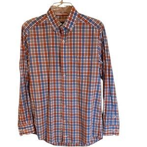 Johnston & Murphy Button-Down Dress Shirt Plaid Size S NEW!